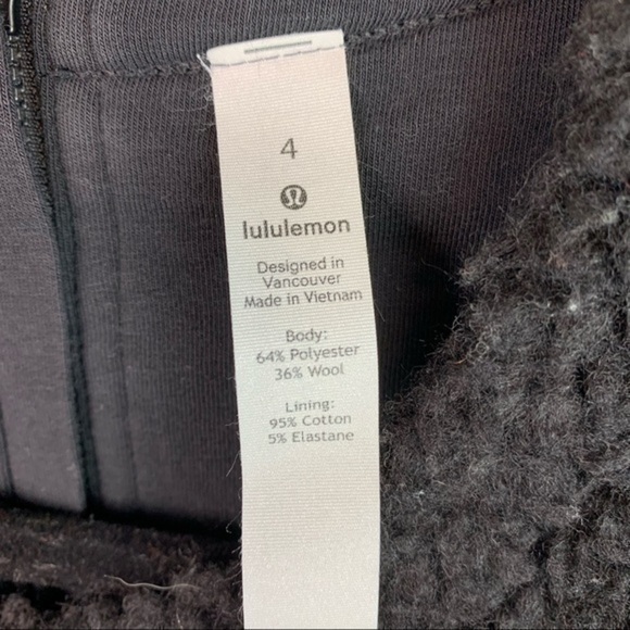 Lululemon black wool whenever crew pullover sweater women size 4 - Picture 5 of 12